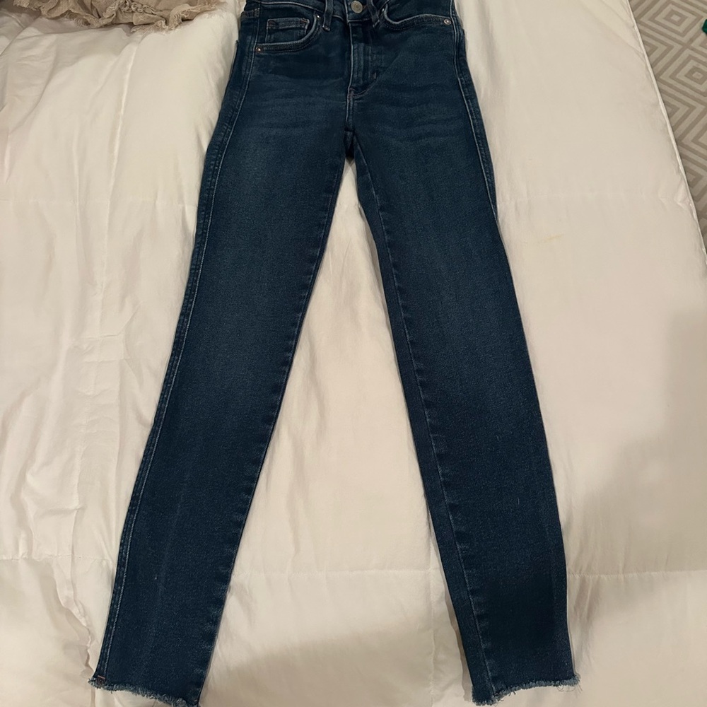 Free People Dark Blue Women's Skinny Jeans